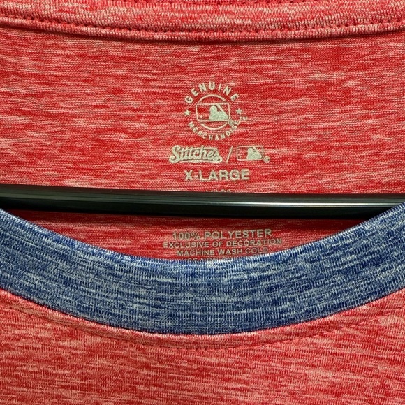 Red and Blue Phillies Raglan T-Shirt - Picture 2 of 4